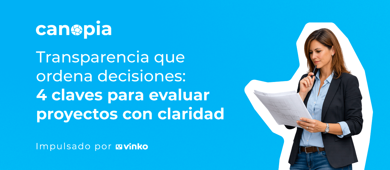 Transparencia en evaluación de proyectos con criterios claros y decisiones trazables